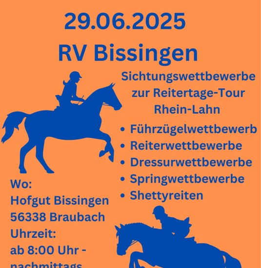 Plakat Reitertag | © Reiterverein Bissingen eV Braubach Plakat Reitertag | © Reiterverein Bissingen eV Braubach