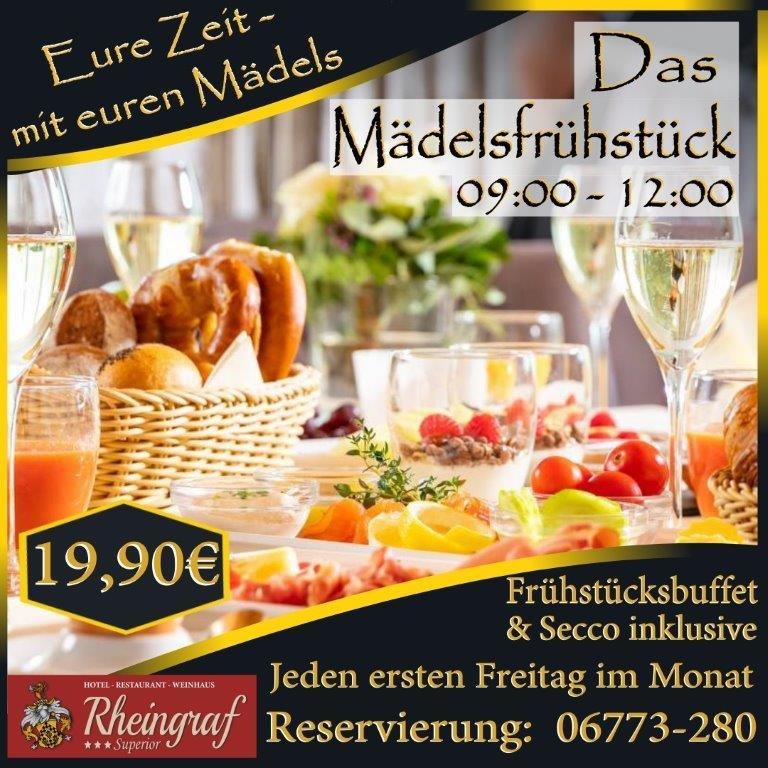 Mädelsfrühstück | © Hotel Rheingraf Mädelsfrühstück | © Hotel Rheingraf