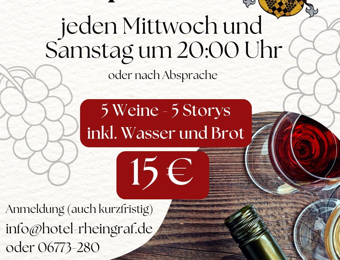 Plakat Mittelrheinweinprobe | © Hoitel Rheingraf