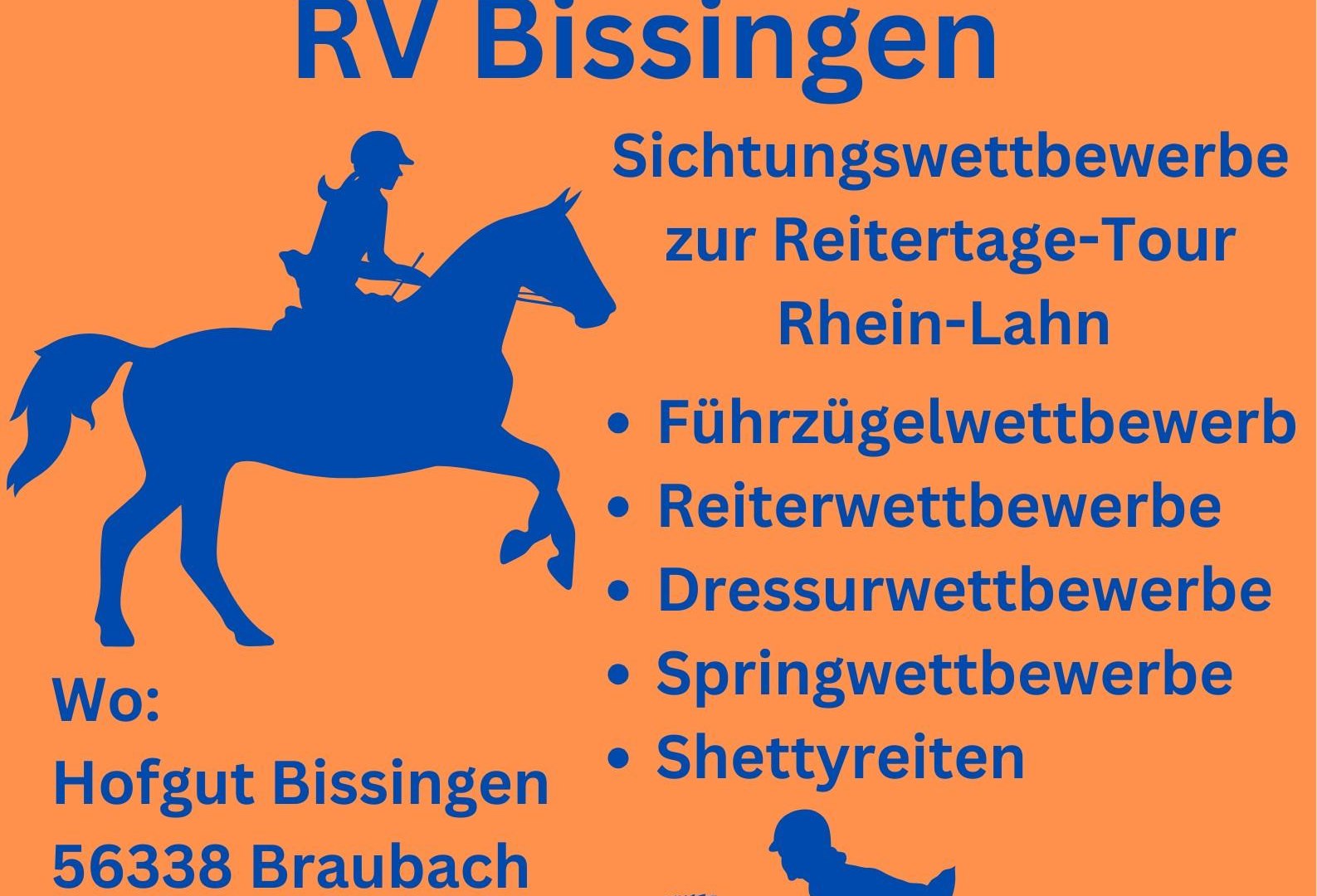 Plakat Reitertag | © Reiterverein Bissingen eV Braubach Plakat Reitertag | © Reiterverein Bissingen eV Braubach