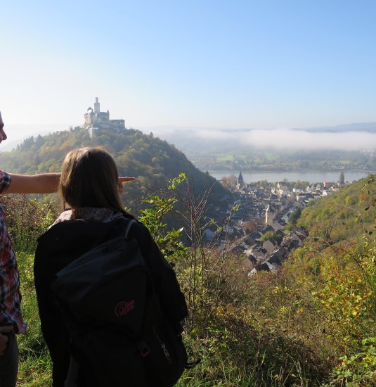 Blick auf Marksburg | © Bastian Clos Blick auf Marksburg | © Bastian Clos
